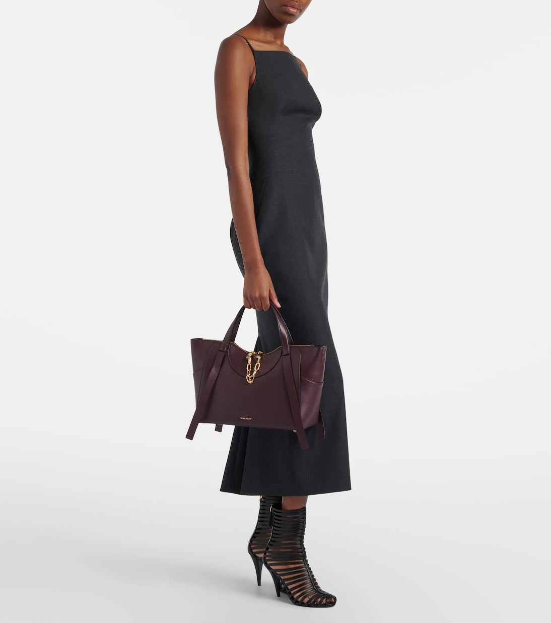 Givenchy - حقيبة توت The Snatch Medium الجلدية