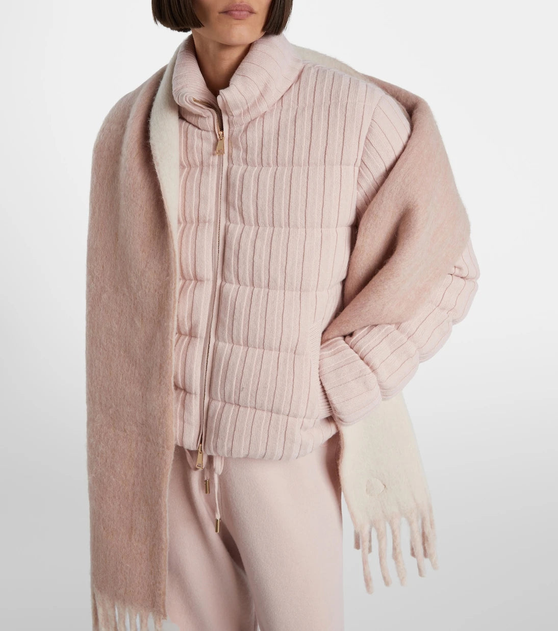Moncler - Alpaca and wool-blend scarf