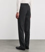 Isaia Wool-Blend Pleated Trousers