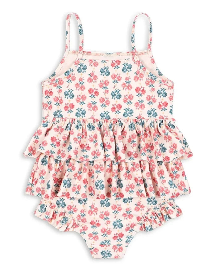 Konges Sløjd MANUCA FRILL SWIMSUIT GRS Çocuk Tek Parça Mayo