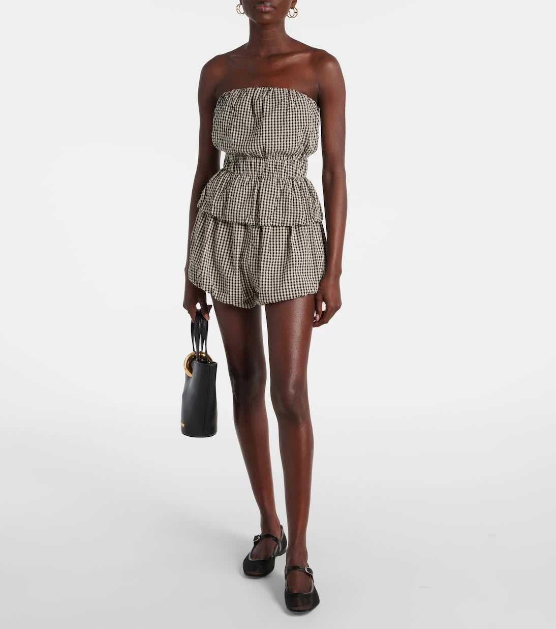 Posse - Aurelia gingham cotton shorts