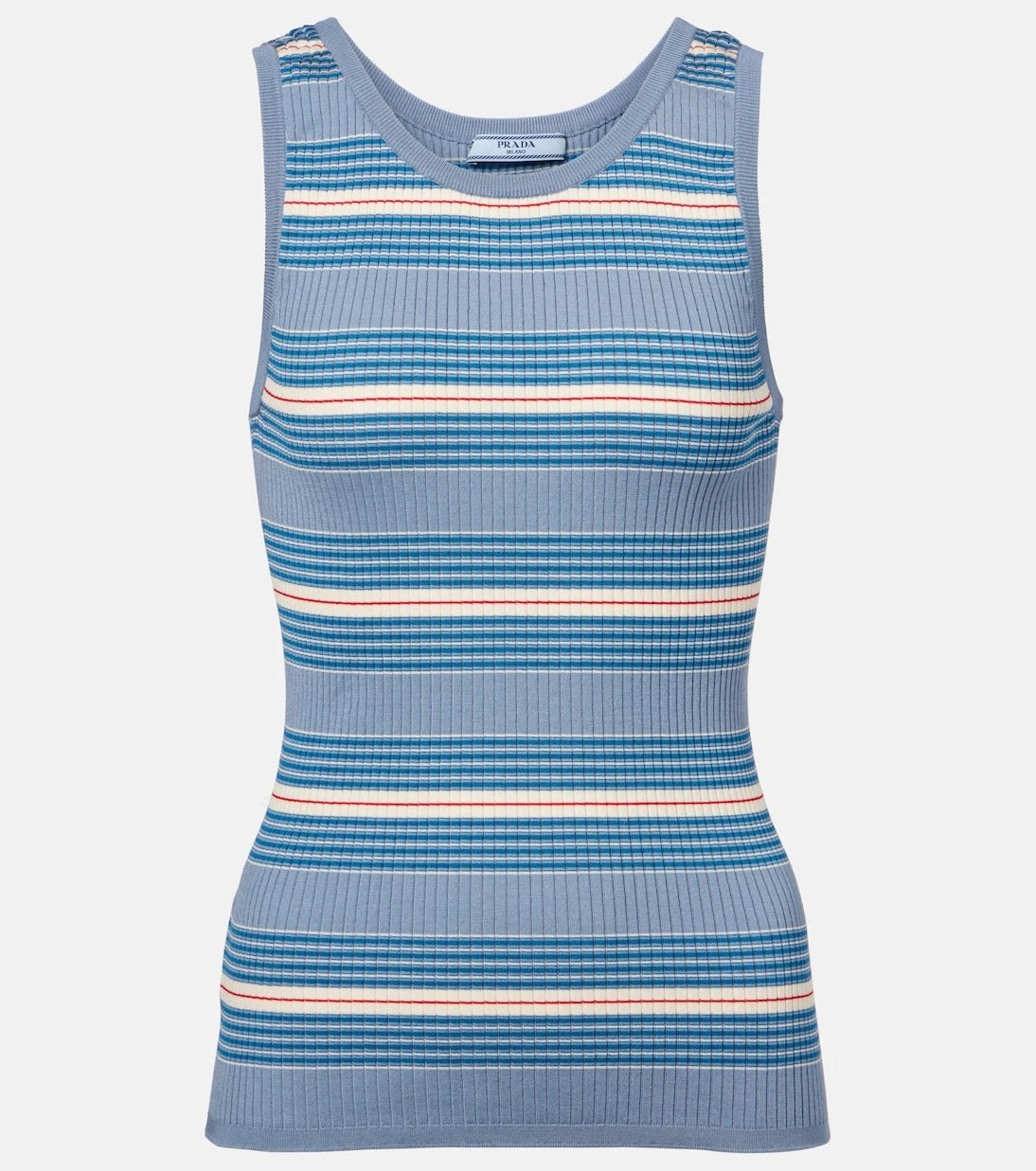 Prada - Cotton ribbed-knit tank top