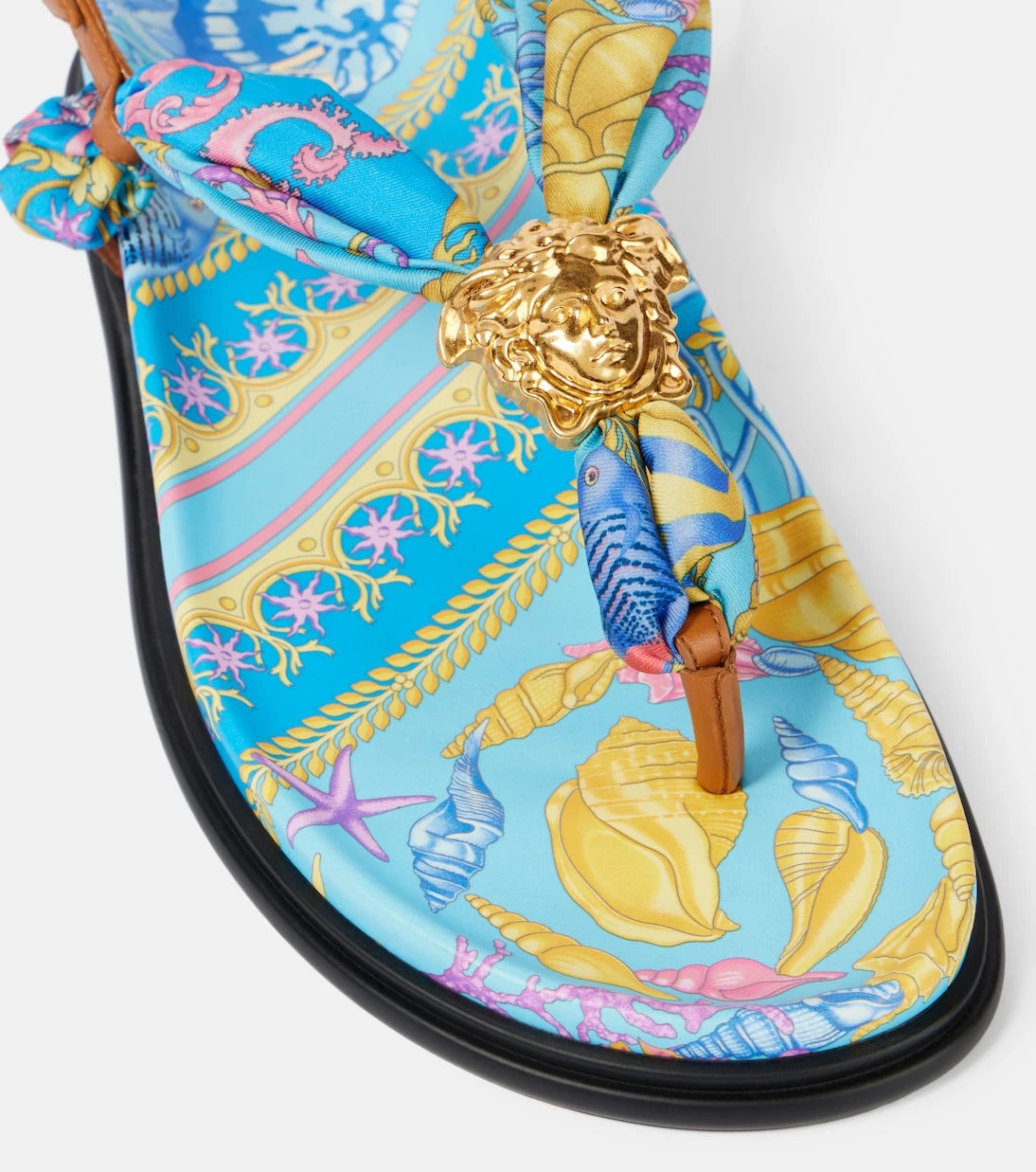 Versace - La Medusa printed thong sandals