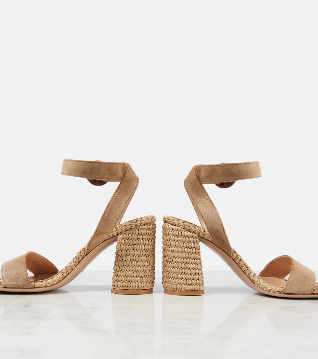 Gianvito Rossi - 85 suede espadrille sandals