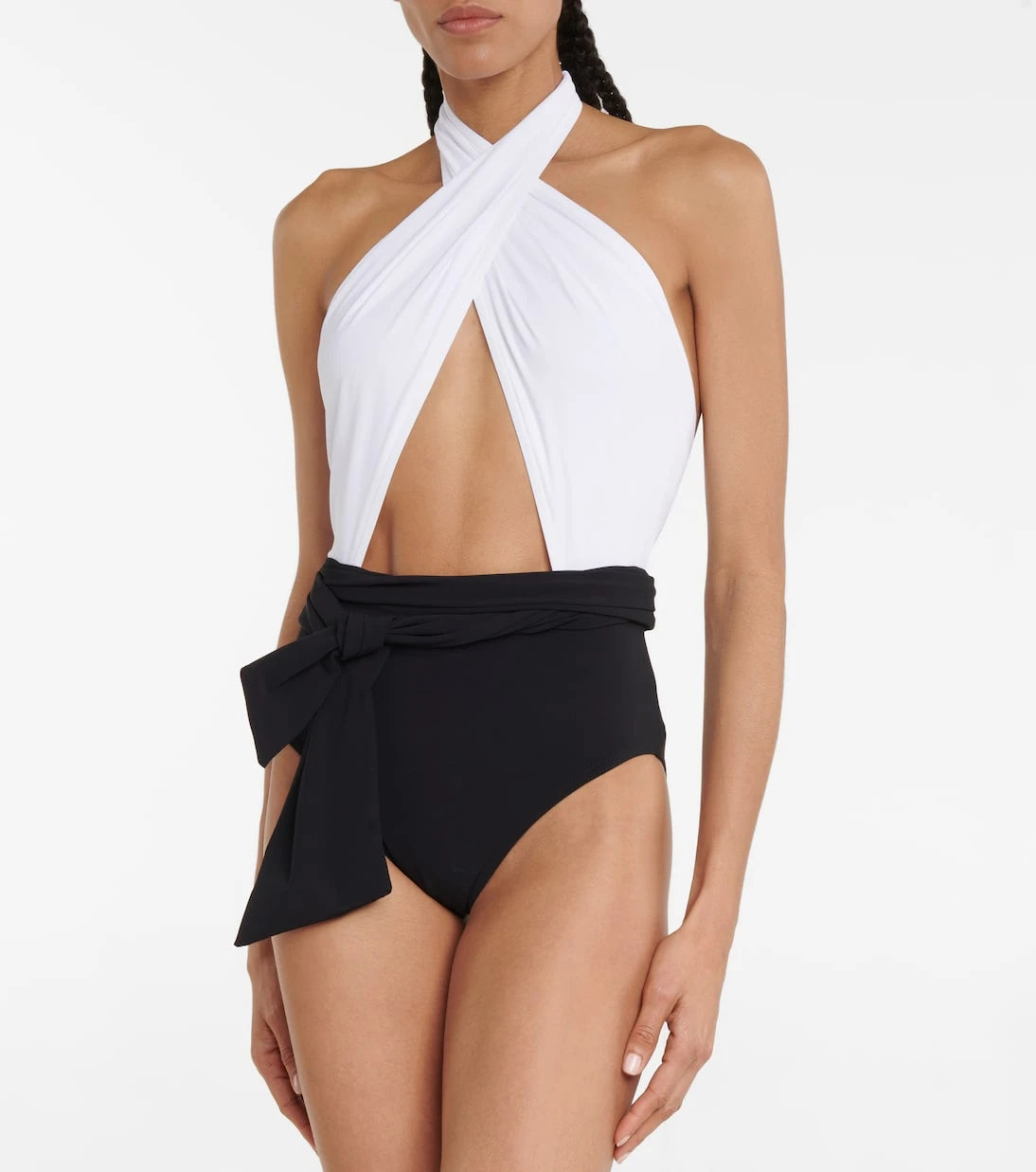 Karla Colletto - Cutout halterneck swimsuit