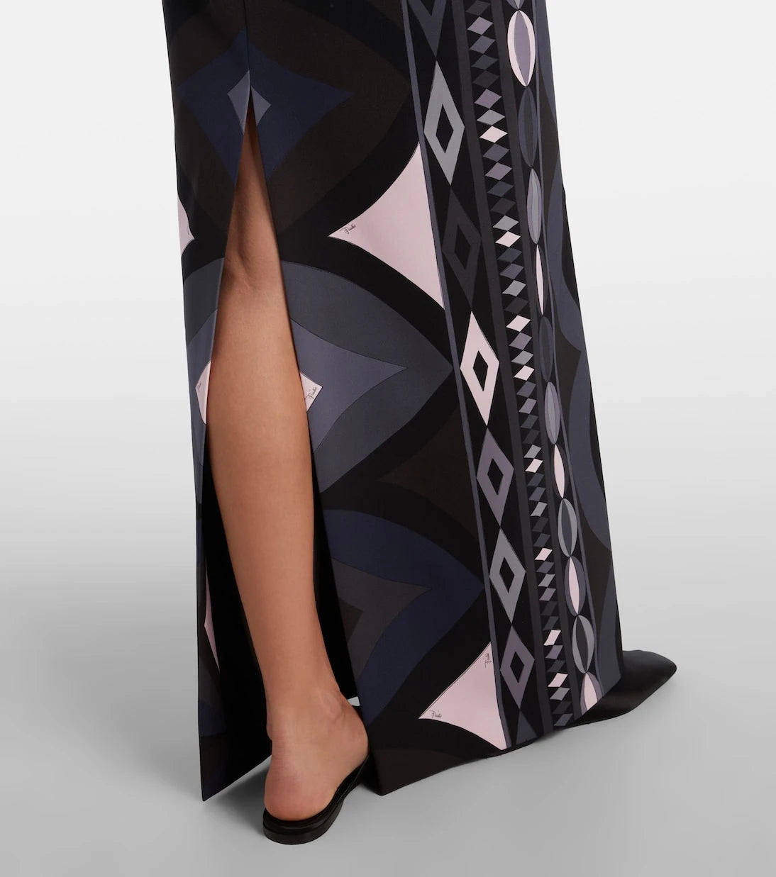Pucci - Collane silk maxi skirt