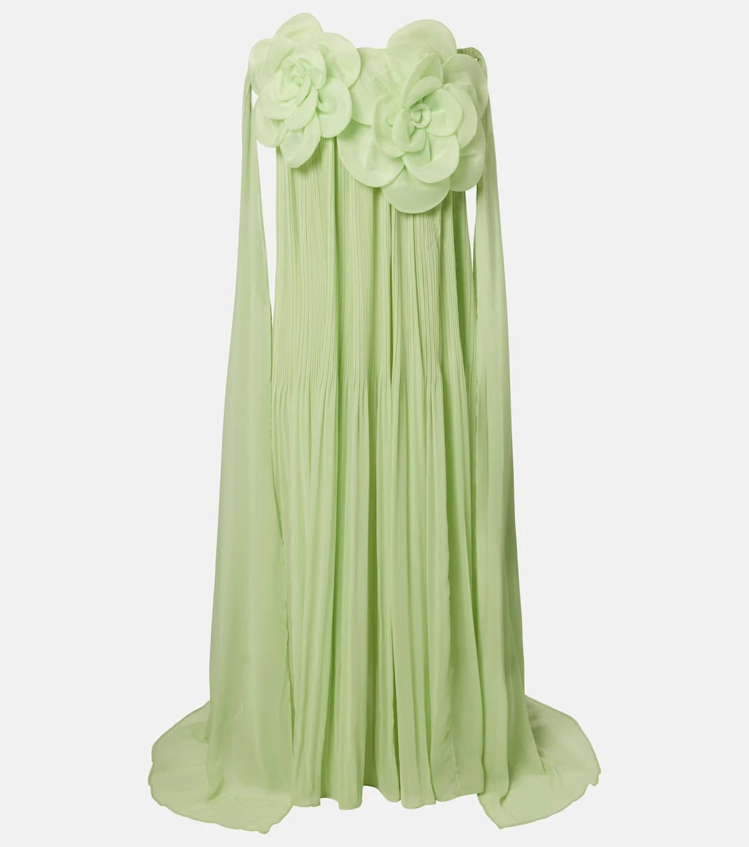 Leo Lin - Jaclyn floral-appliqué bustier gown