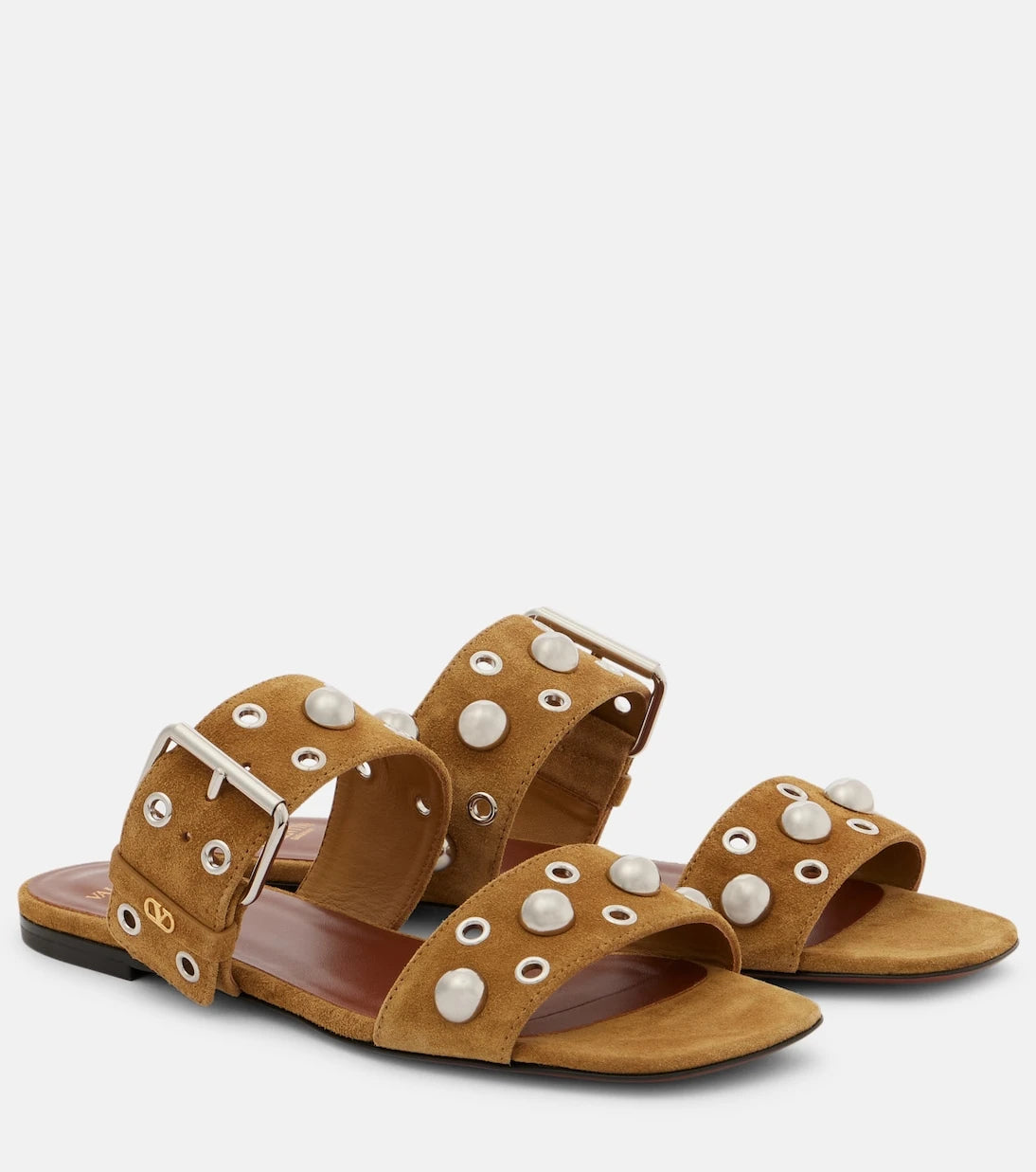 Valentino Garavani - Nellcôte studded suede sandals