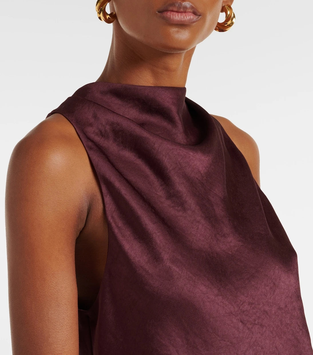 Vince - Draped satin top