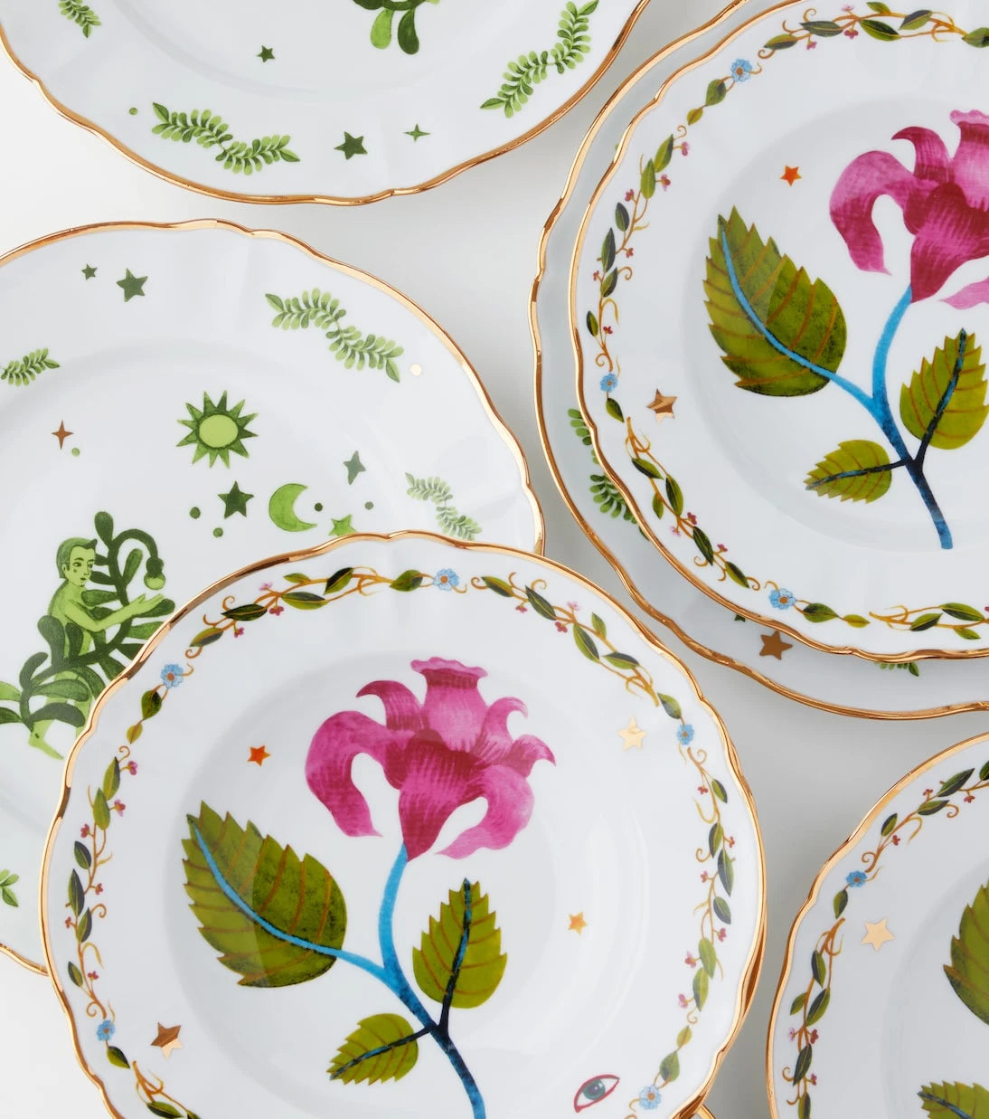 Bitossi - Eden set of 4 porcelain dinner plates