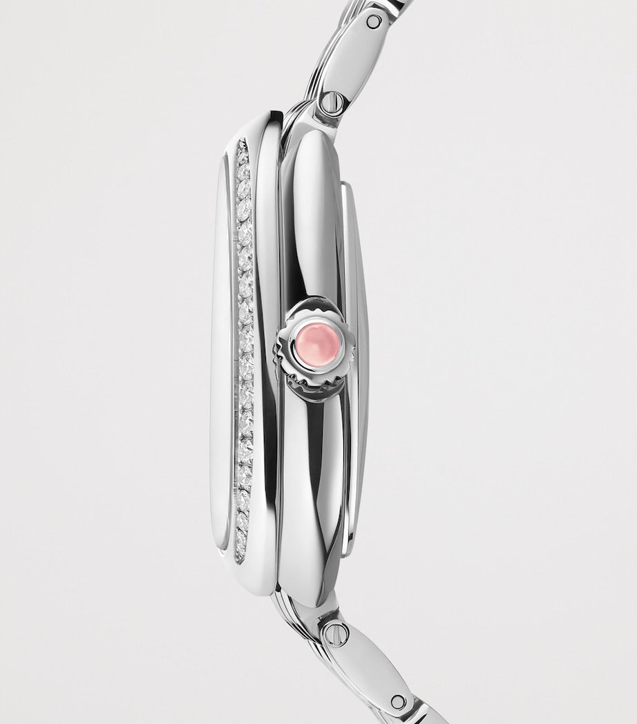Stainless Steel and Diamond Serpenti Seduttori Watch 34mm