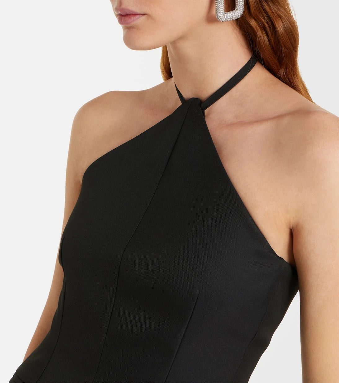 Sportmax - Pinne silk-trimmed maxi dress