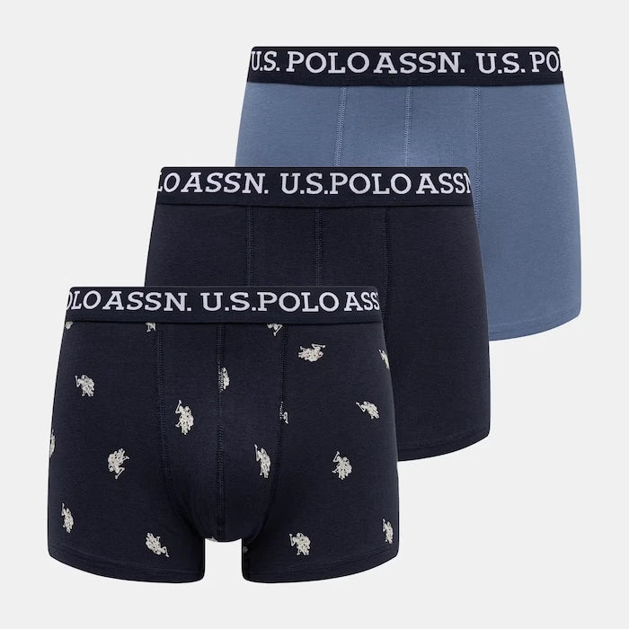U.S. Polo Assn. pamuklu erkek slip boxer 3'lü