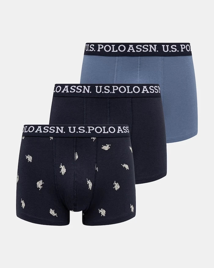 U.S. Polo Assn. pamuklu erkek slip boxer 3'lü