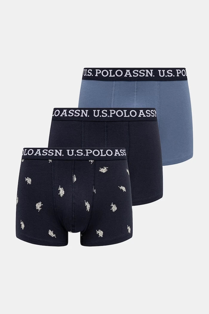 U.S. Polo Assn. pamuklu erkek slip boxer 3'lü