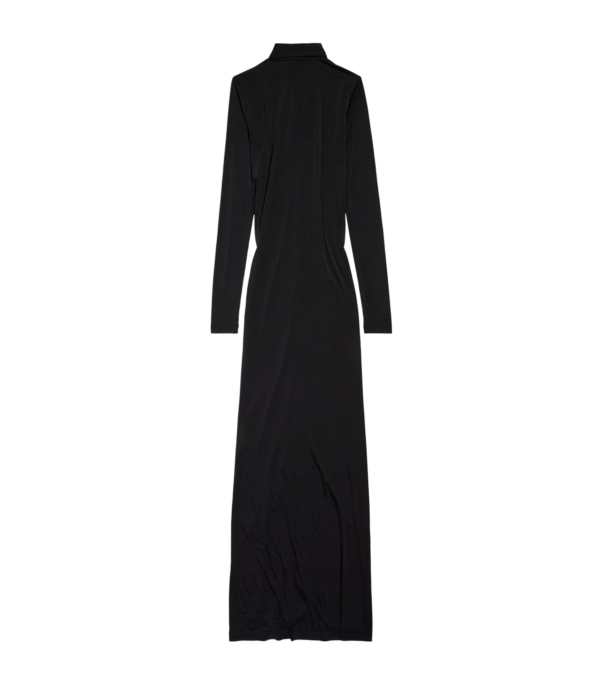 Balenciaga Black Long-Sleeve Maxi Dress