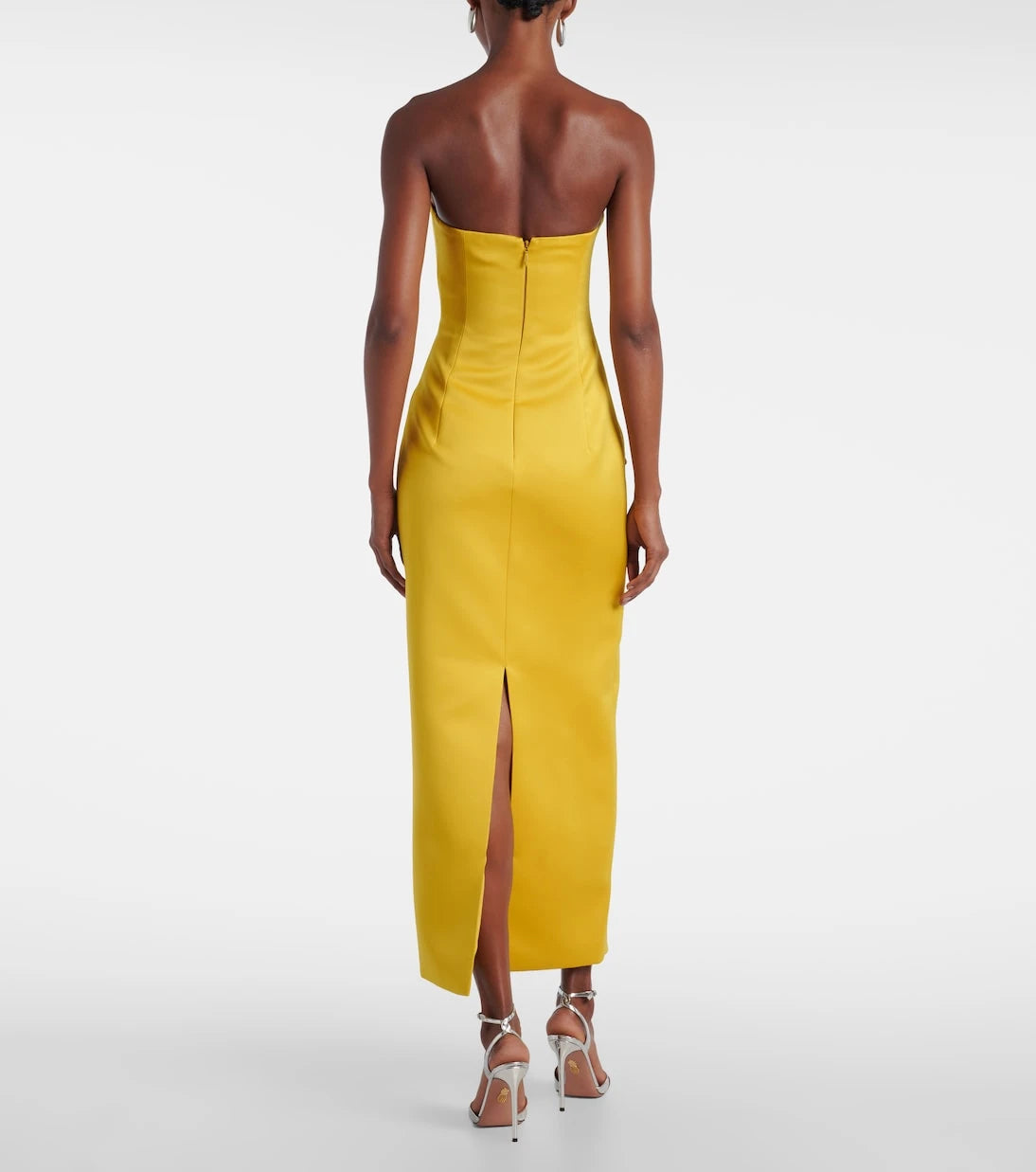 Leo Lin - Rayna floral-appliqué bustier dress