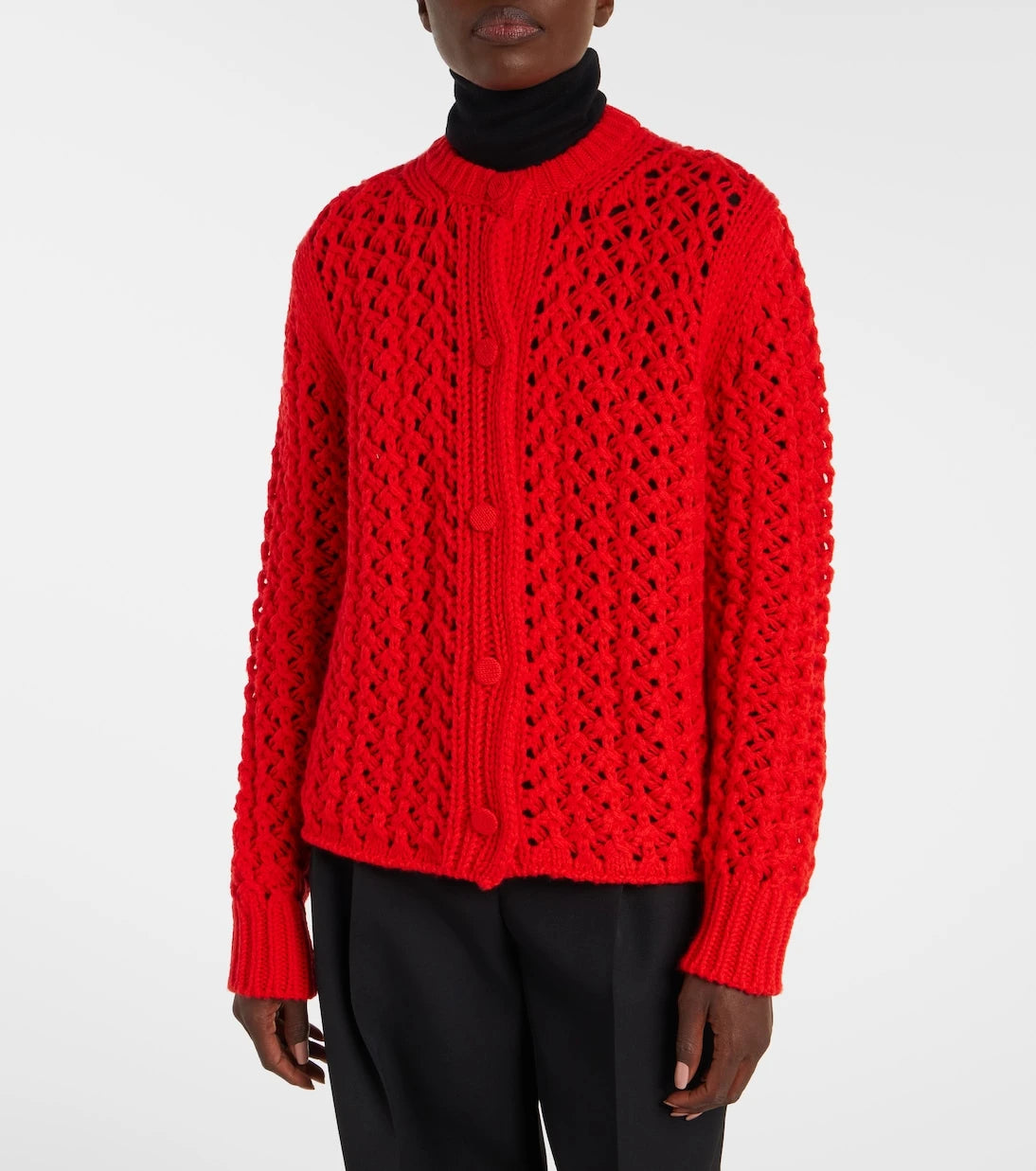 Jil Sander - Open-knit wool cardigan