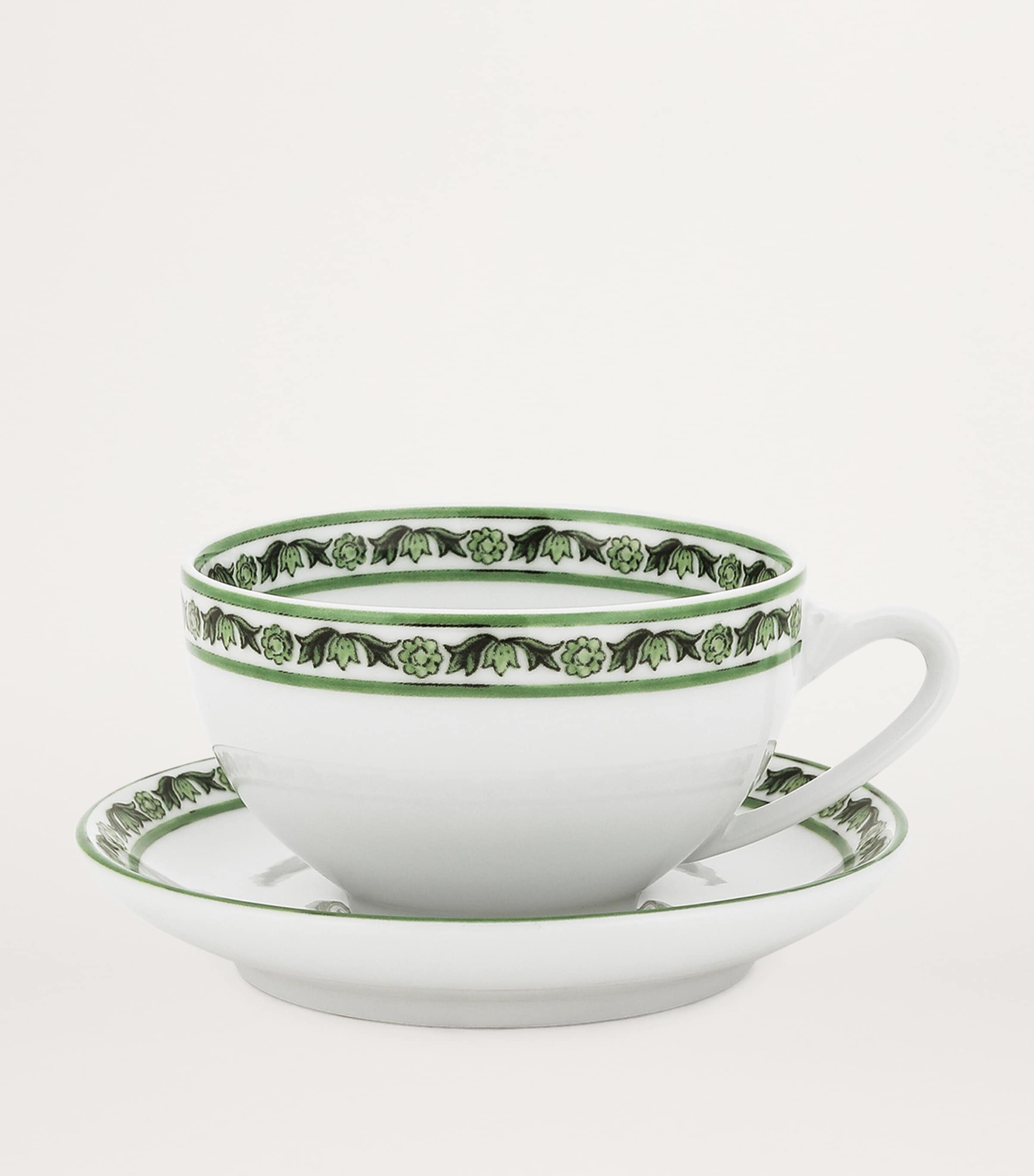 Dolce & Gabbana Casa Set of 2 Teacups and Saucers