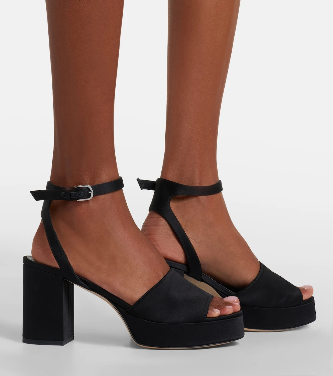 Toteme - Satin platform sandals