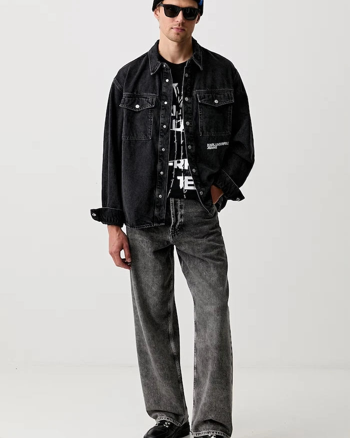 Karl Lagerfeld Jeans erkek pamuklu tişört