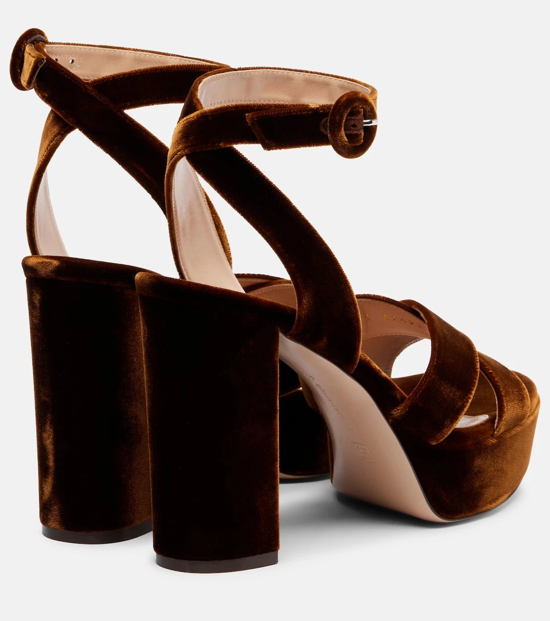 Gianvito Rossi - Sabrina 105 velvet platform sandals
