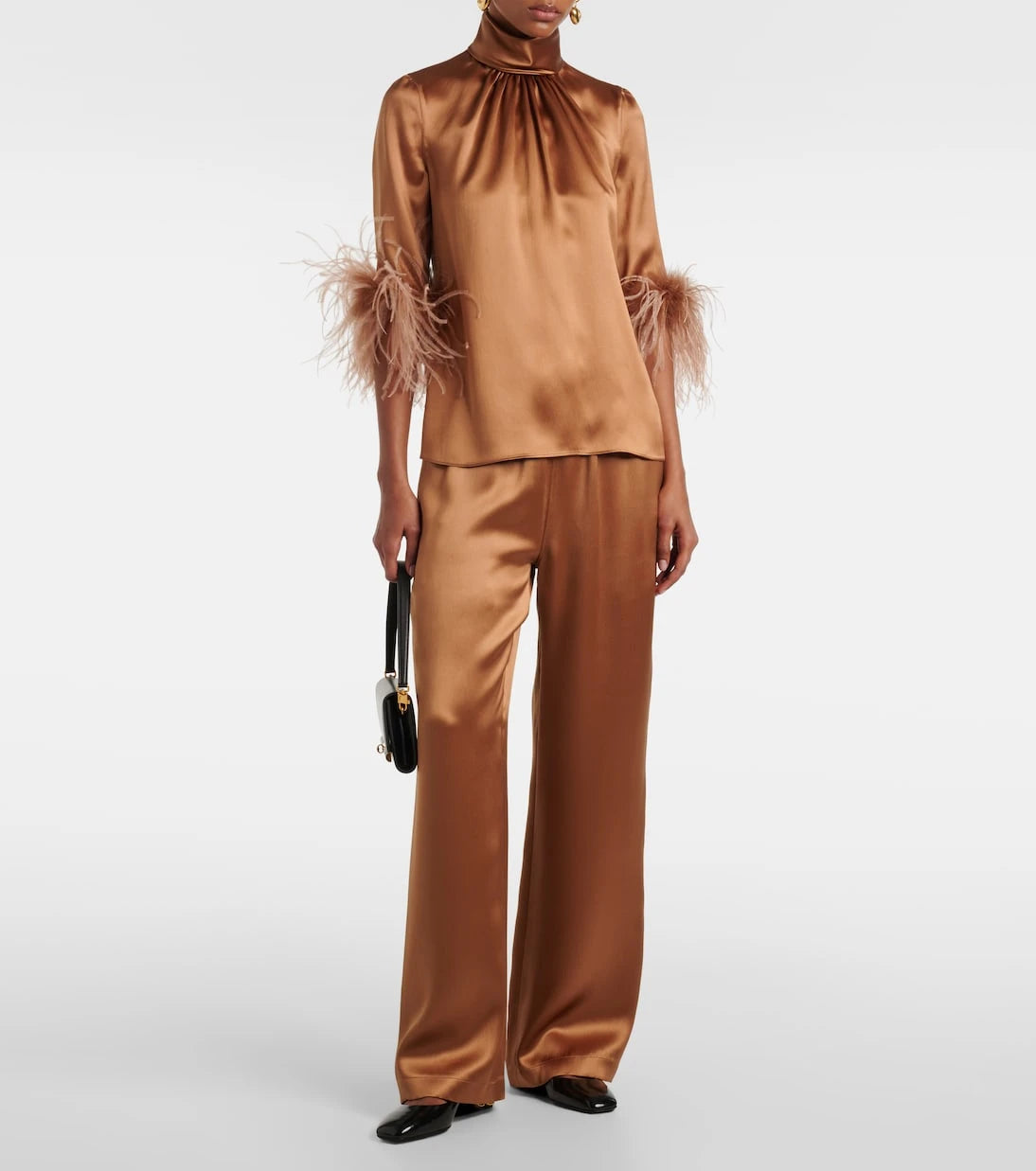 Dolce&Gabbana - Silk satin wide-leg pants