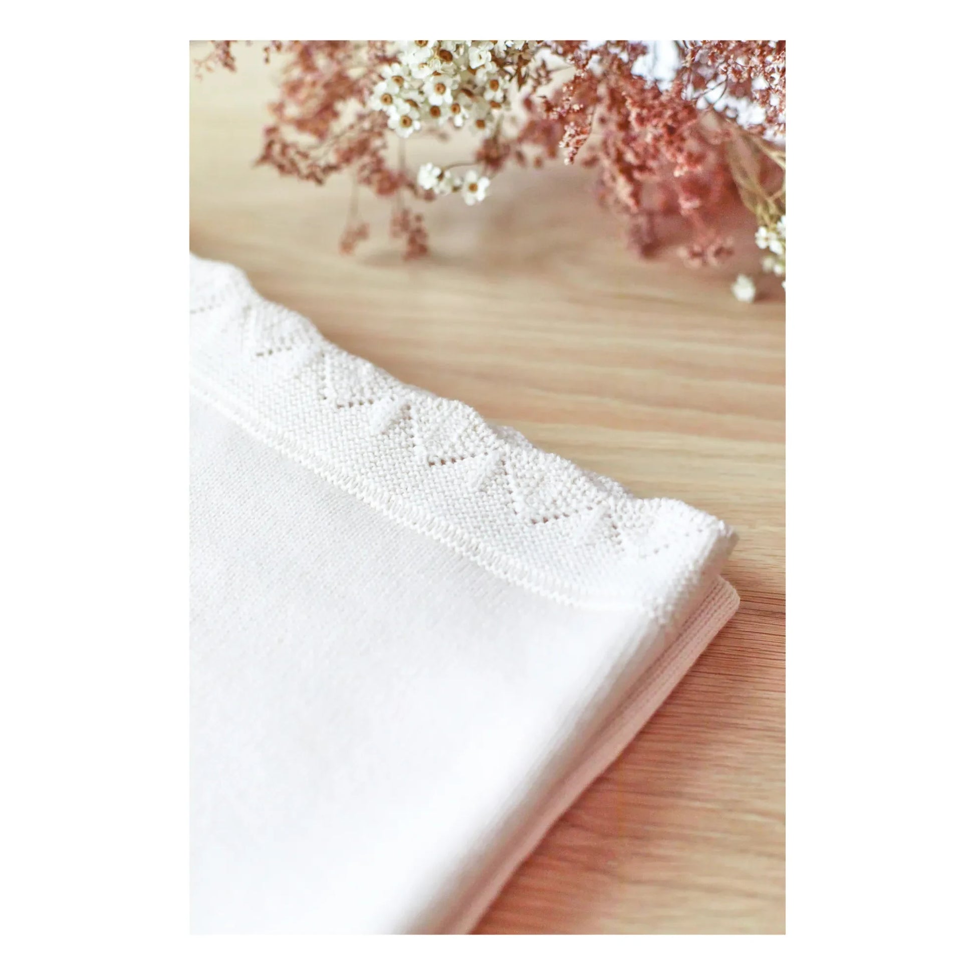 Tartine et Chocolat - Merino Wool Throw | Blanc/Écru