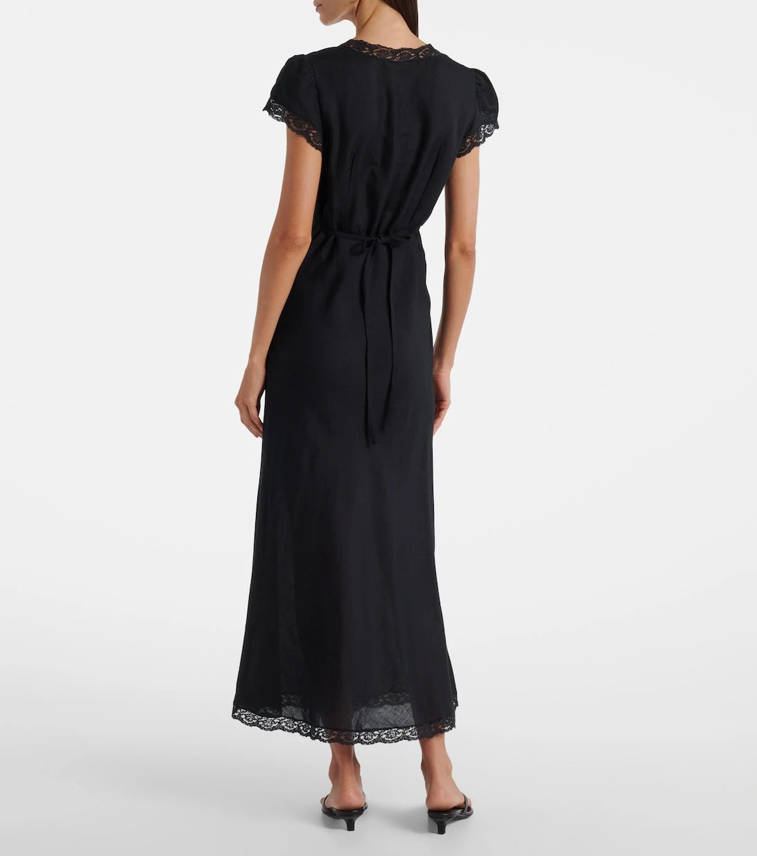Rixo - Clarice lace-trimmed midi dress