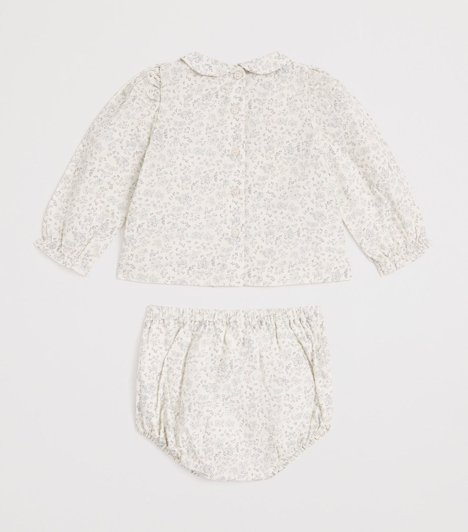 Marie-Chantal Cotton Athena Bonnie Blouse and Bloomers Set (3-18 Months)