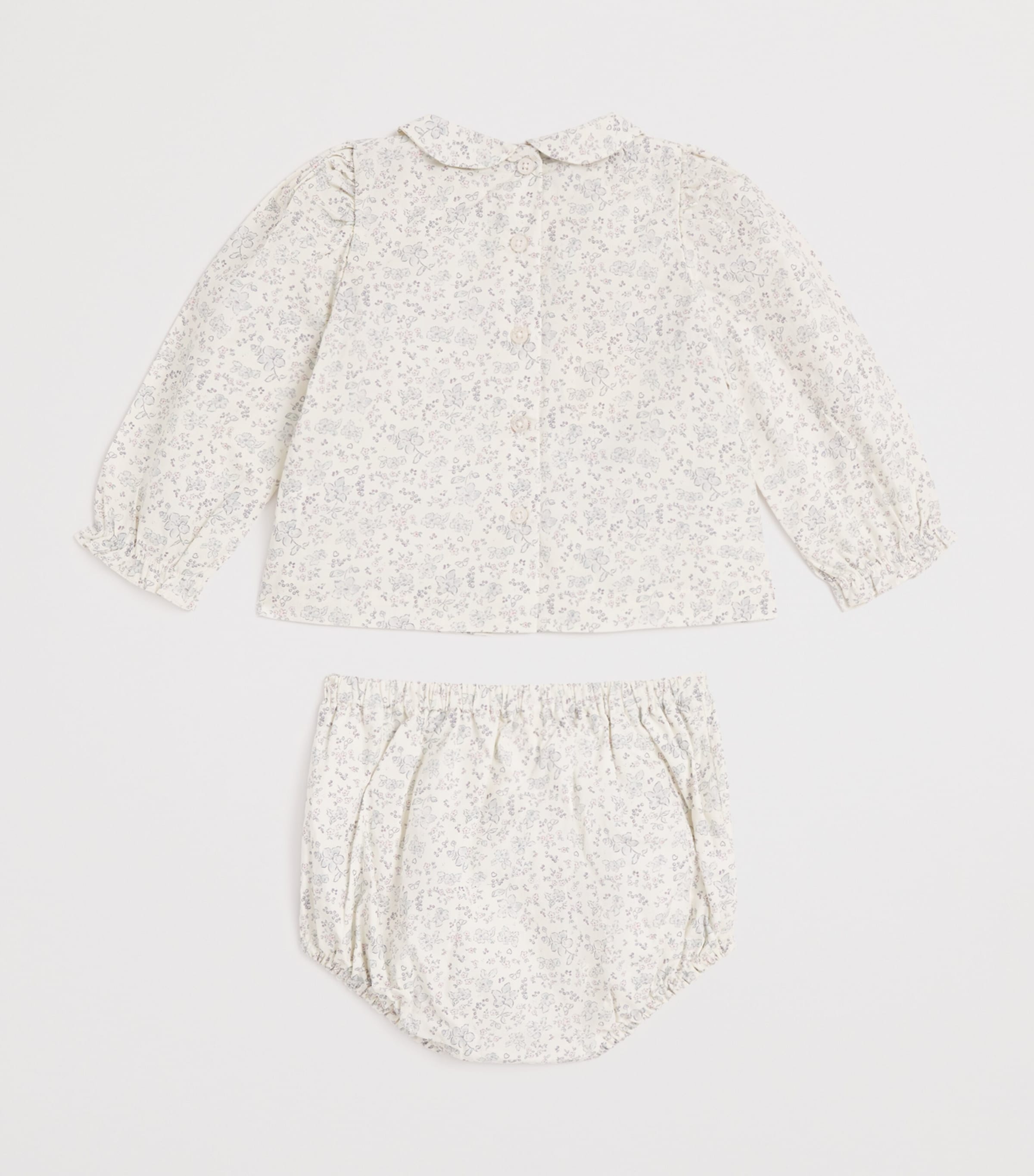 Marie-Chantal Cotton Athena Bonnie Blouse and Bloomers Set (3-18 Months)