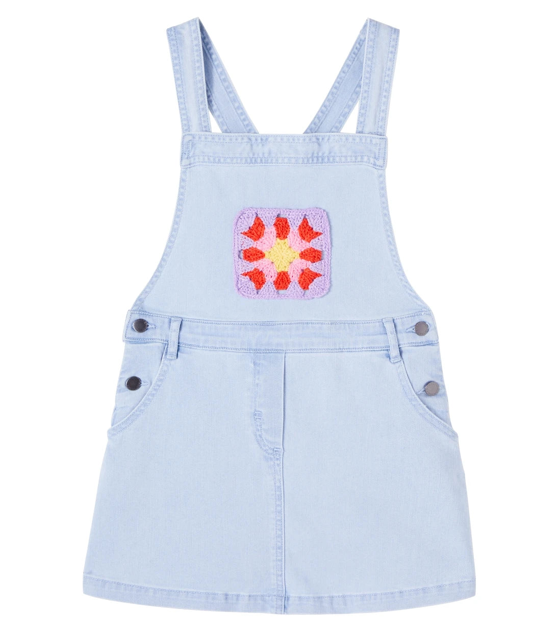 Stella McCartney Kids - Crochet-trimmed denim dress
