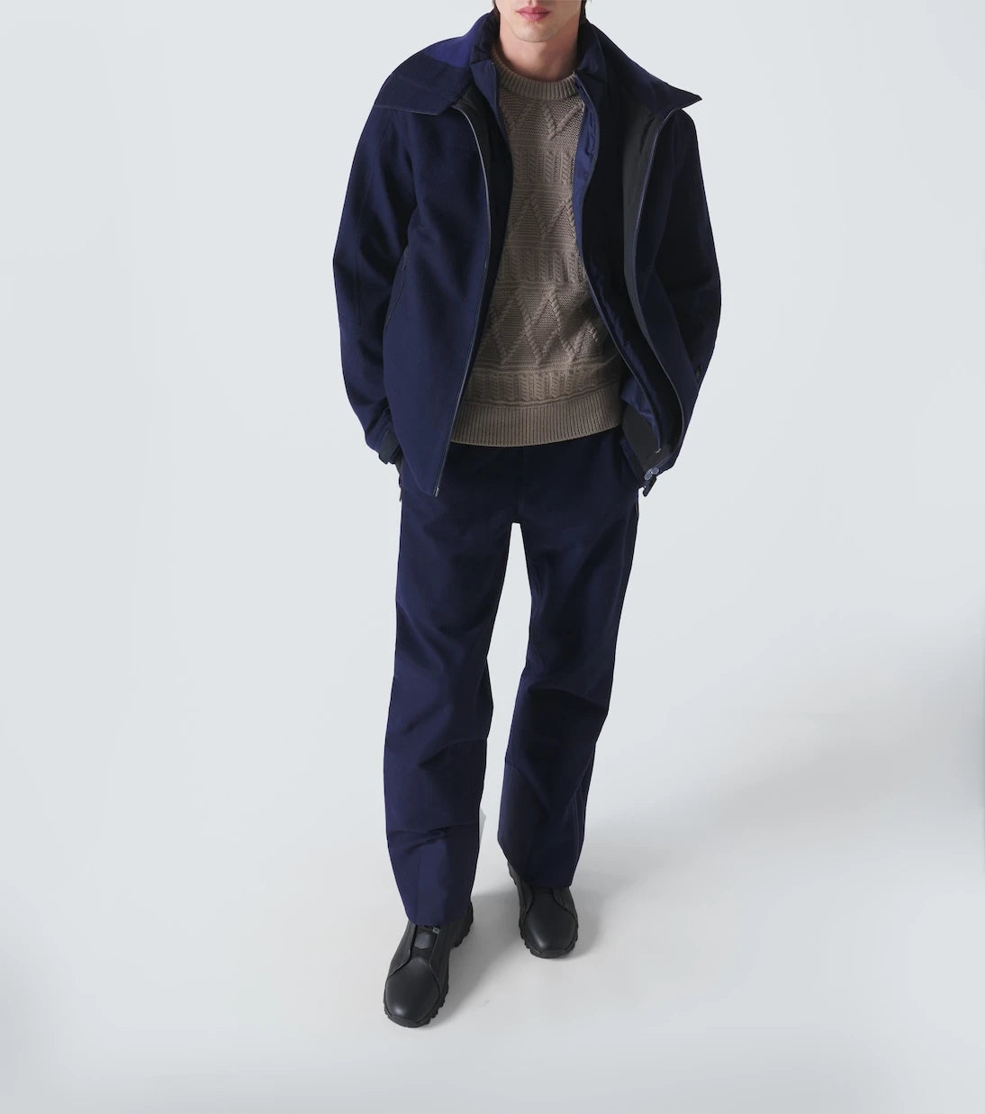 Zegna - Aran wool sweater