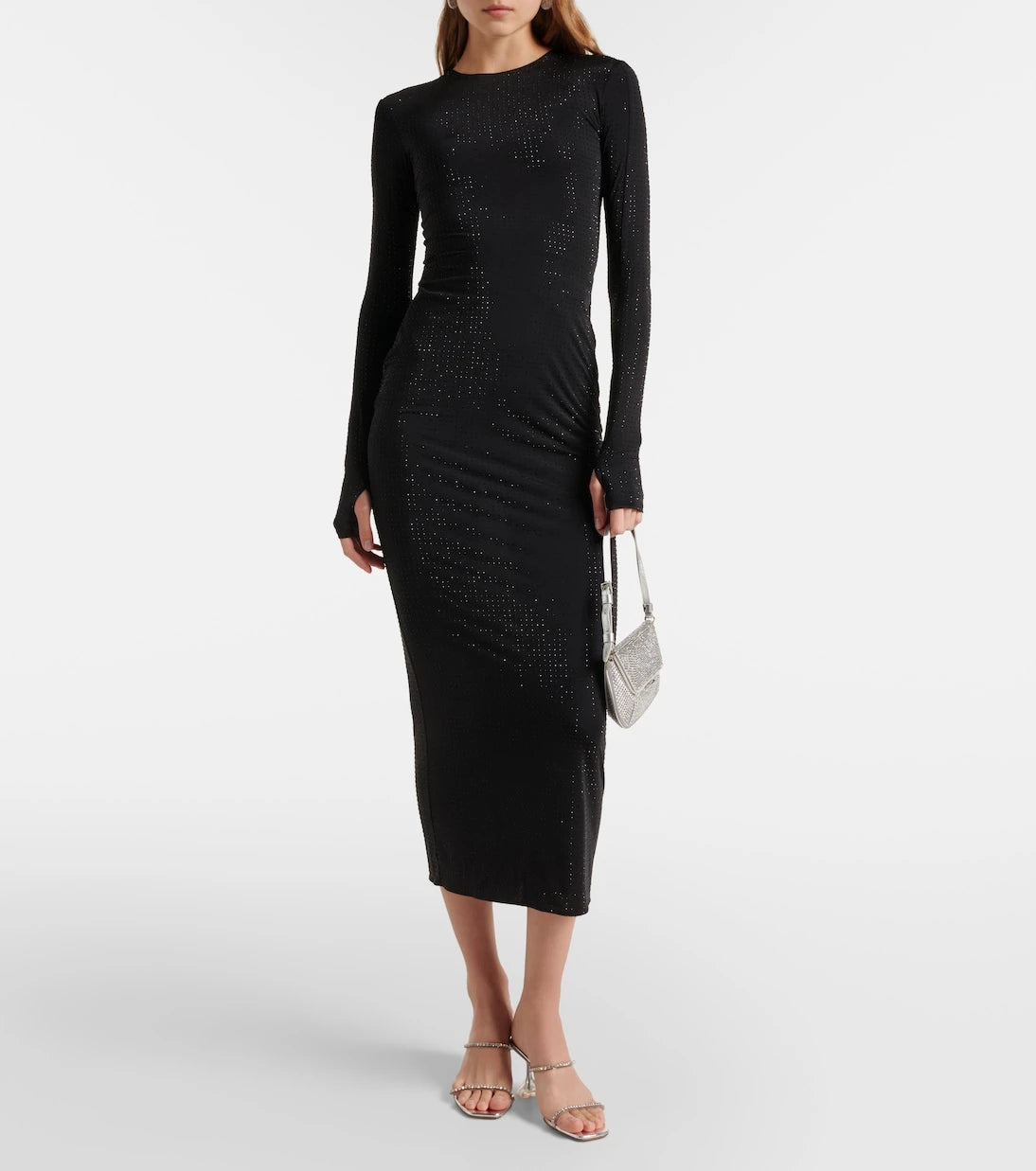 Alex Perry - Crystal-embellished jersey maxi dress