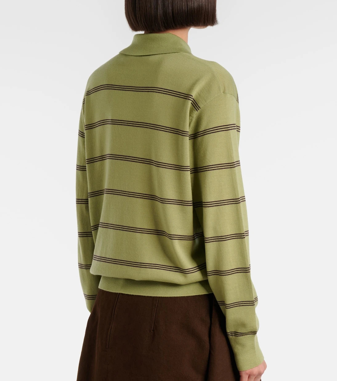 Dries Van Noten - Striped wool polo sweater
