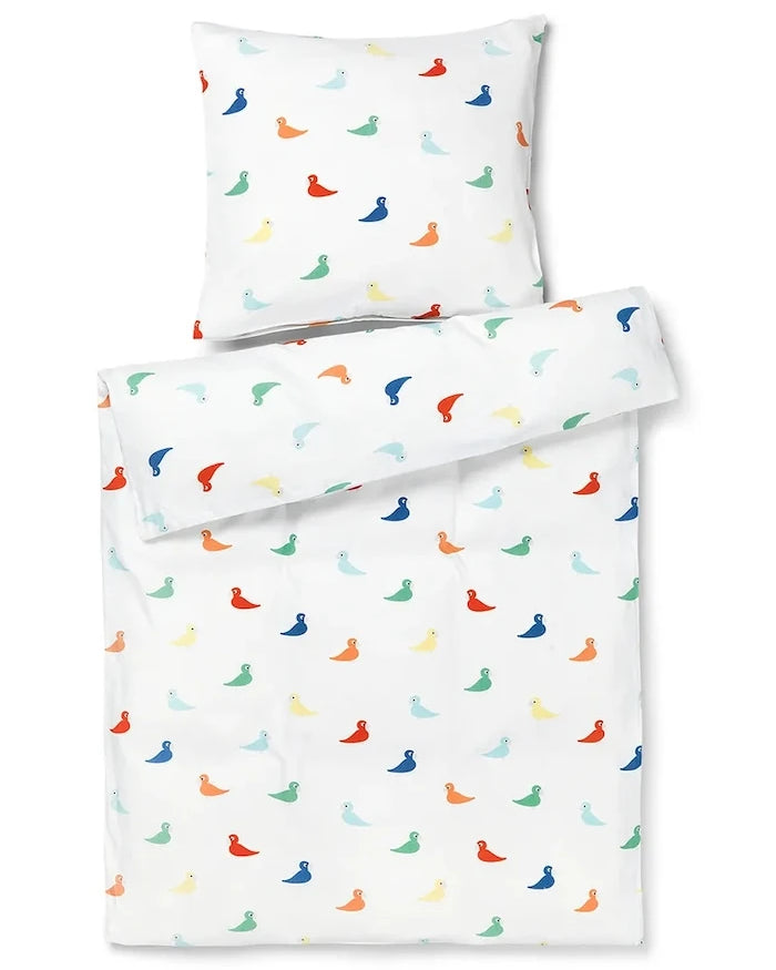 Детски памучен спален комплект Kay Bojesen Songbird junior 100 x 140 / 40 x 60 cm.