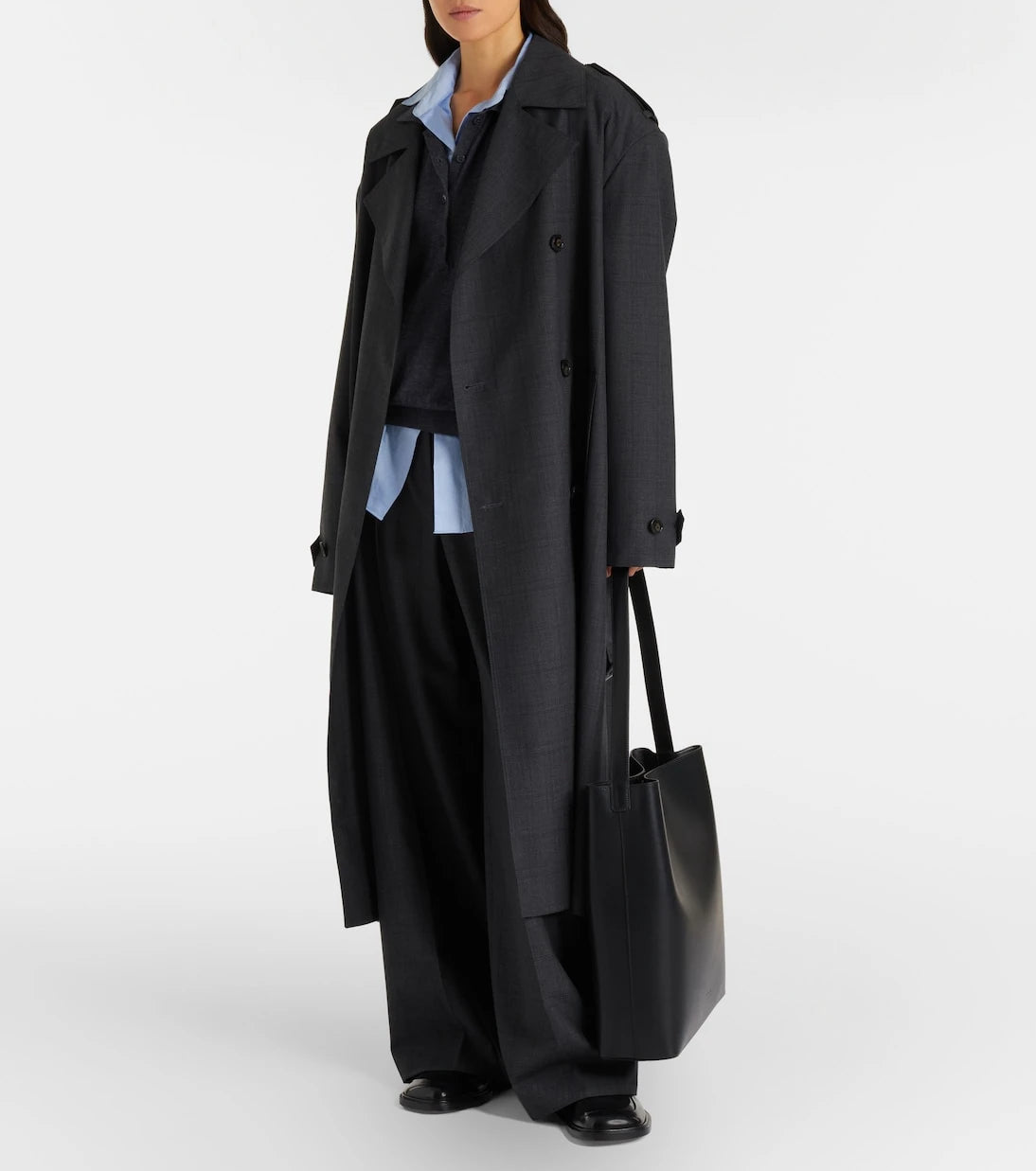 The Frankie Shop - Bleecker plaid trench coat
