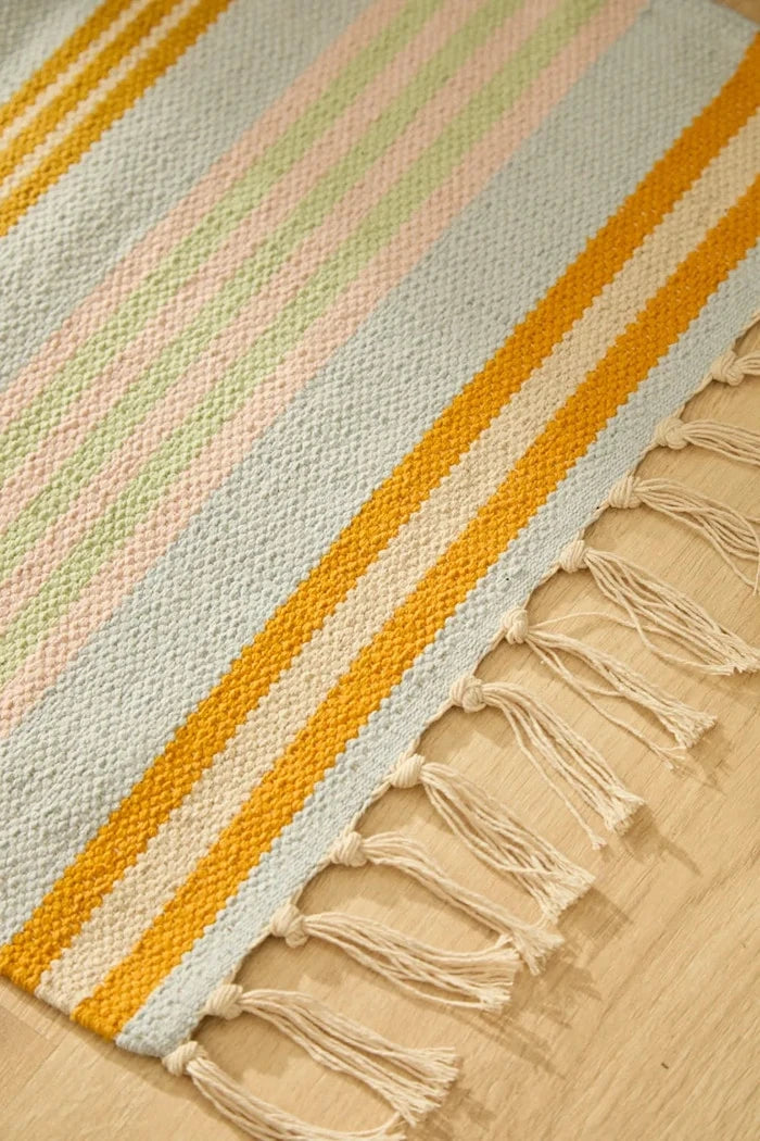 Calma House büyük pamuklu kilim 45 x 120 cm