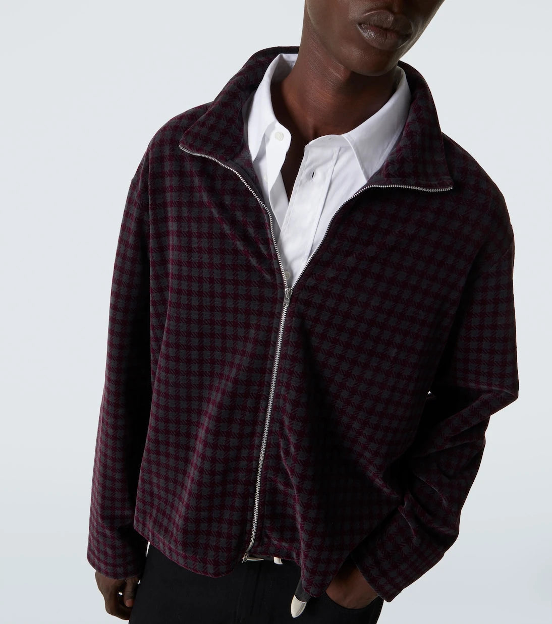 Our Legacy - Shrunken cotton-blend velour jacket