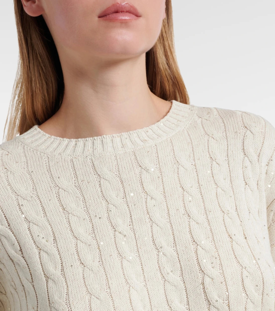 Brunello Cucinelli - Sequined cotton-blend sweater