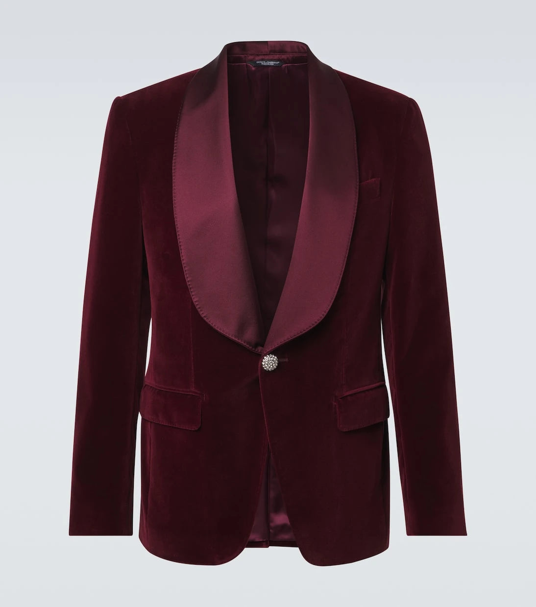 Dolce&Gabbana - Cotton-blend velvet tuxedo jacket