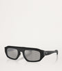 Ferrari Black Acetate Pillow Sunglasses