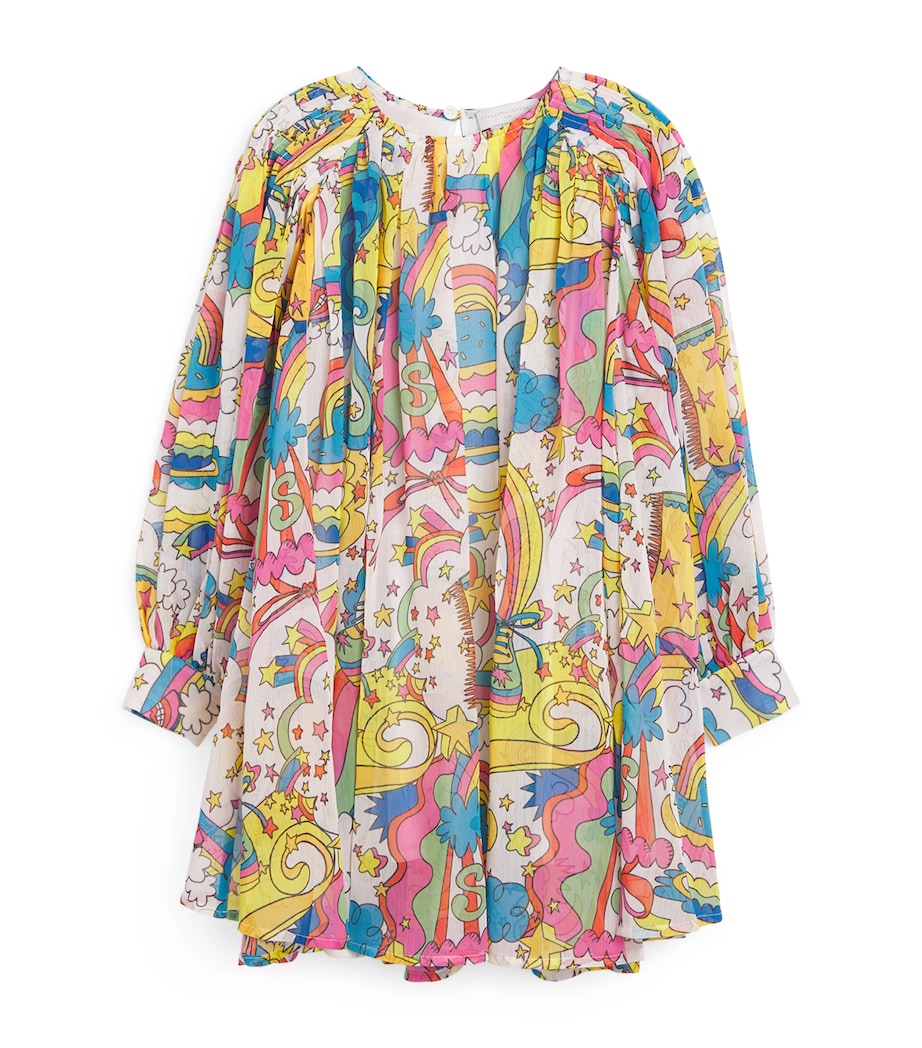 Stella McCartney Kids Multi Voile Rainbow Print Dress (3-14+ Years)