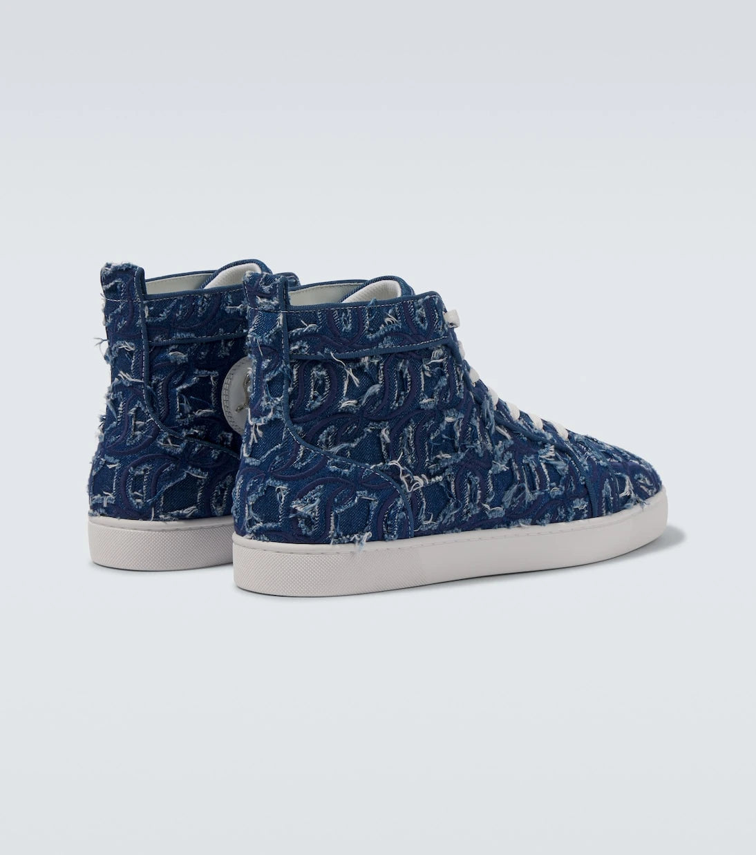 Christian Louboutin - Louis denim high-top sneakers