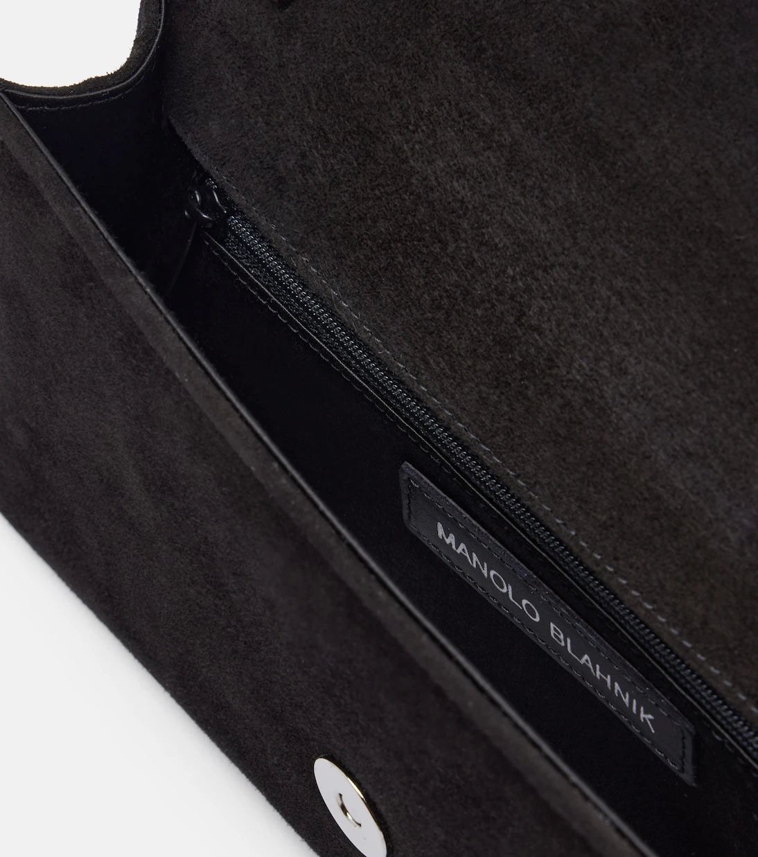 Manolo Blahnik - Maygot suede clutch