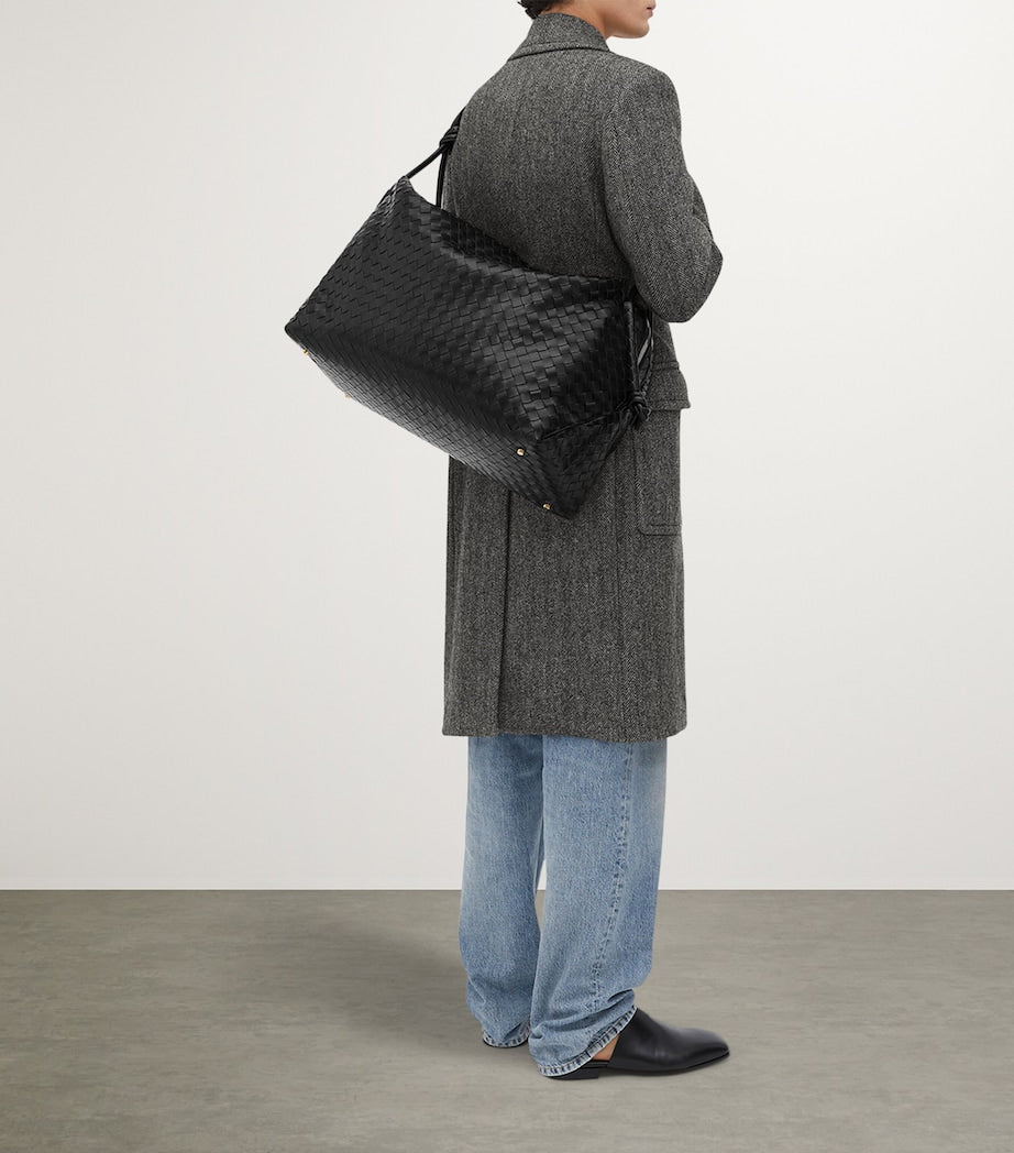 Large Leather Loop Weekender Bag