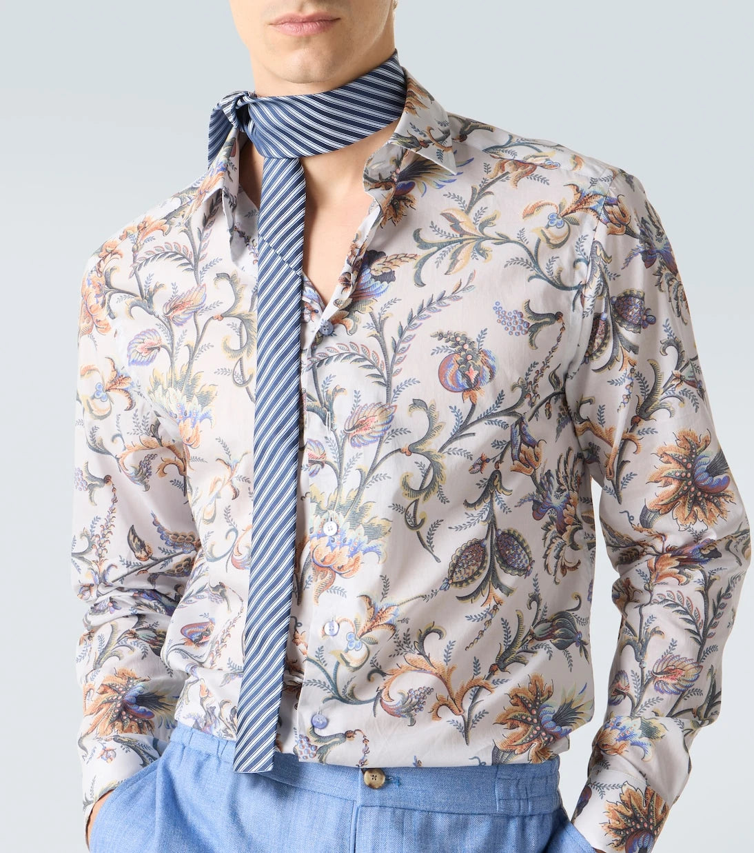 Etro - Floral cotton shirt