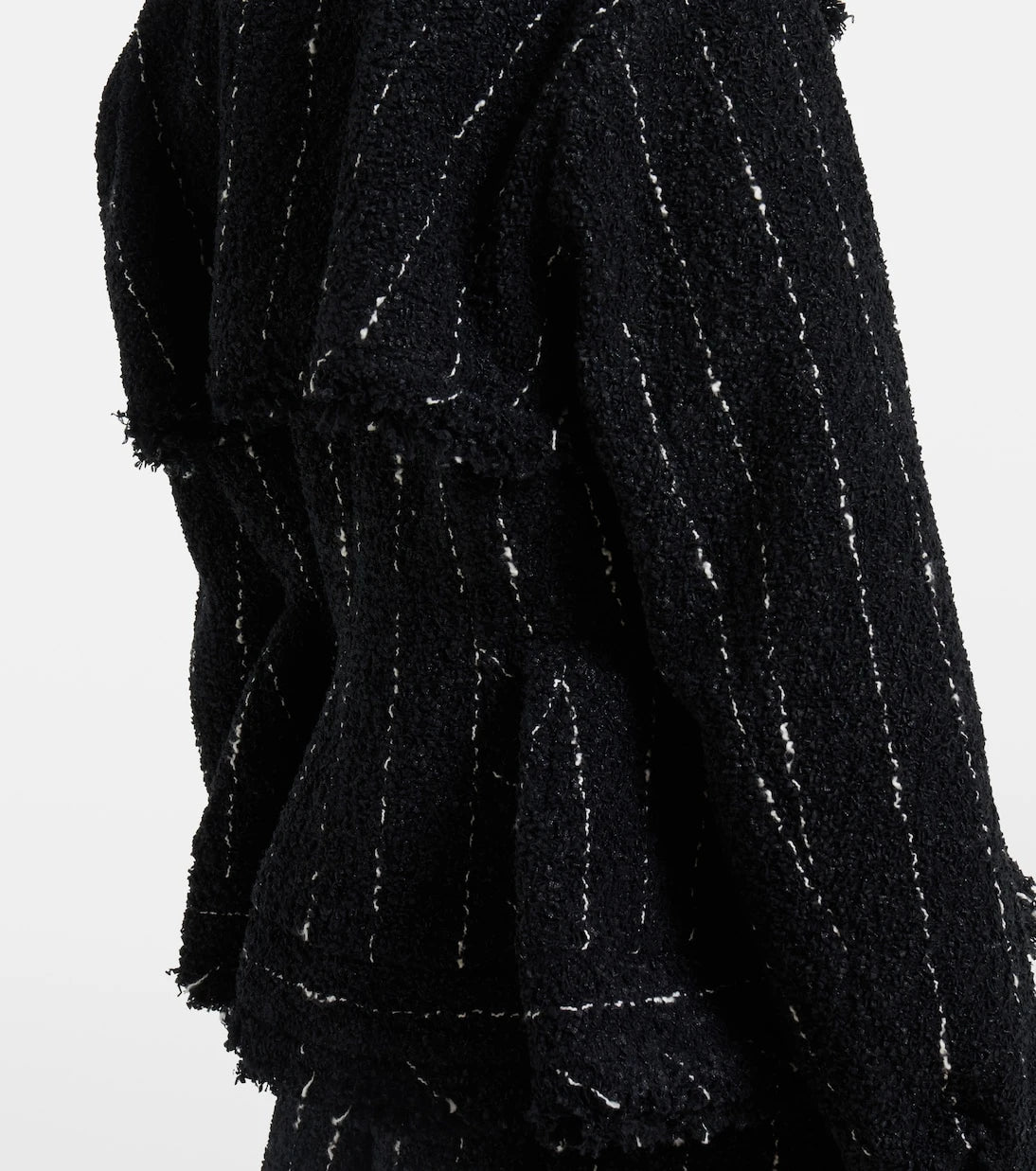 Sacai - Striped tweed jacket