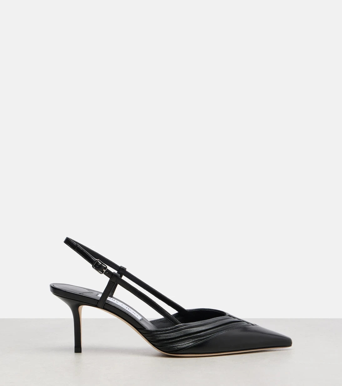 Jimmy Choo - Afia 65 leather slingback pumps