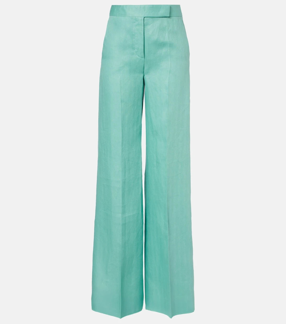 Max Mara - Deserto herringbone linen wide-leg pants